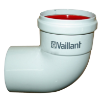 Отвод для раздельного дымохода 90° 80мм Vaillant 300818